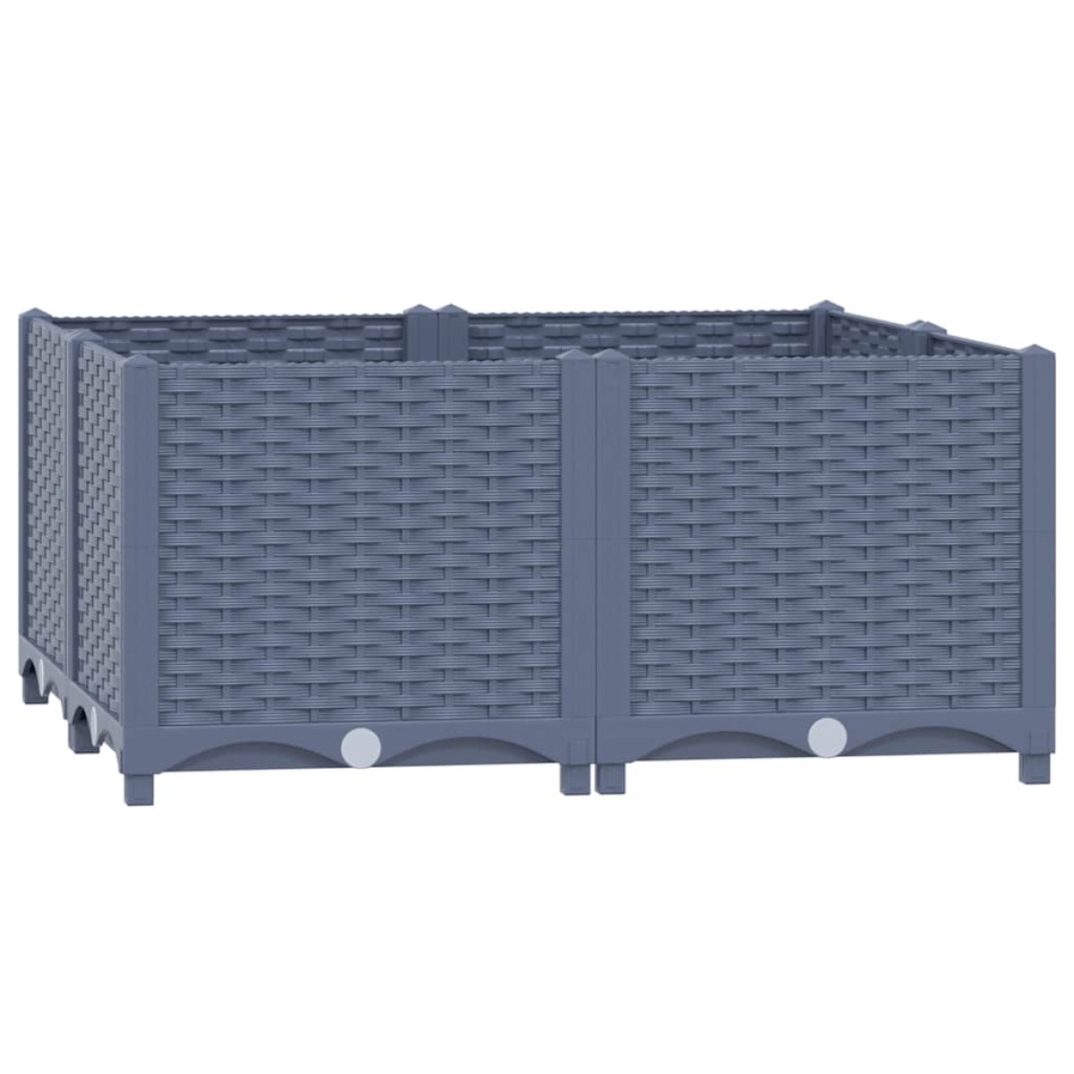 vidaXL Ζαρντινιέρα 80 x 80 x 38 εκ. από Πολυπροπυλένιο