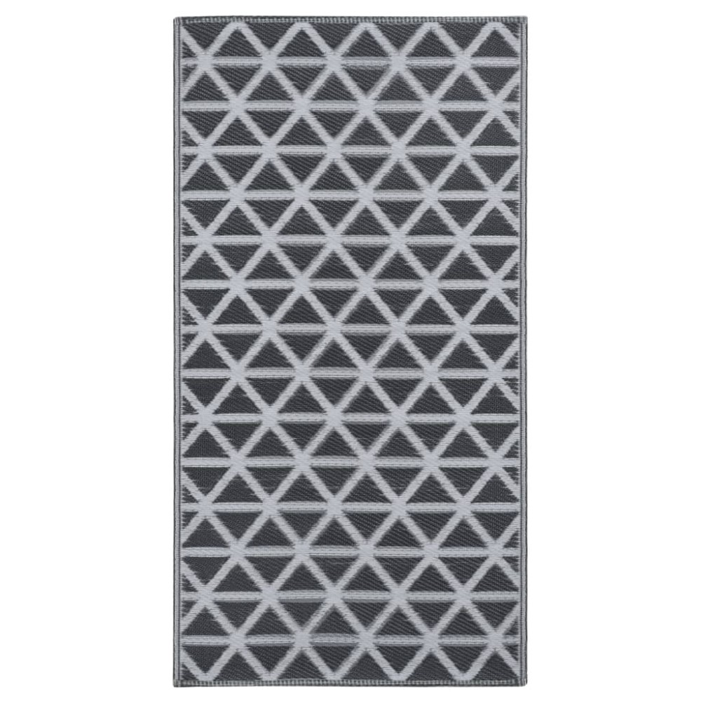vidaXL Χαλί εξωτερικού χώρου ARAKIL Μαύρο 160x230 cm PP