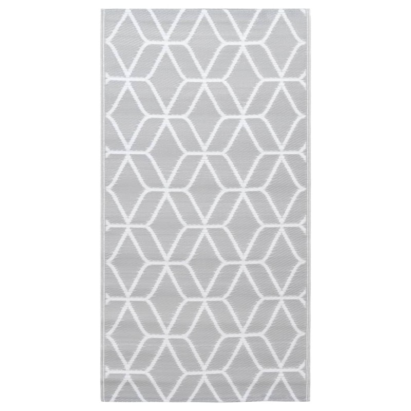vidaXL Χαλί εξωτερικού χώρου ARAKIL γκρι 190x290 cm PP
