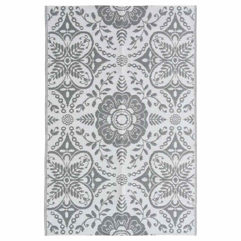 vidaXL Χαλί εξωτερικού χώρου ARAKIL ανοιχτό γκρι 190x290 cm PP