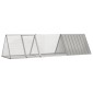 vidaXL Κλουβί Κουνελιών Γκρι 302,5x80,5x71 εκ. Γαλβανισμένος Χάλυβας