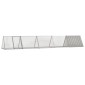 vidaXL Κλουβί Κουνελιών Γκρι 504,5x80,5x71 εκ. Γαλβανισμένος Χάλυβας