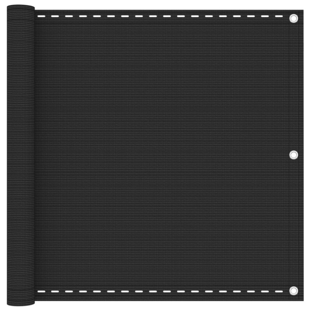 vidaXL Διαχωριστικό Βεράντας Ανθρακί 90 x 300 εκ. από HDPE