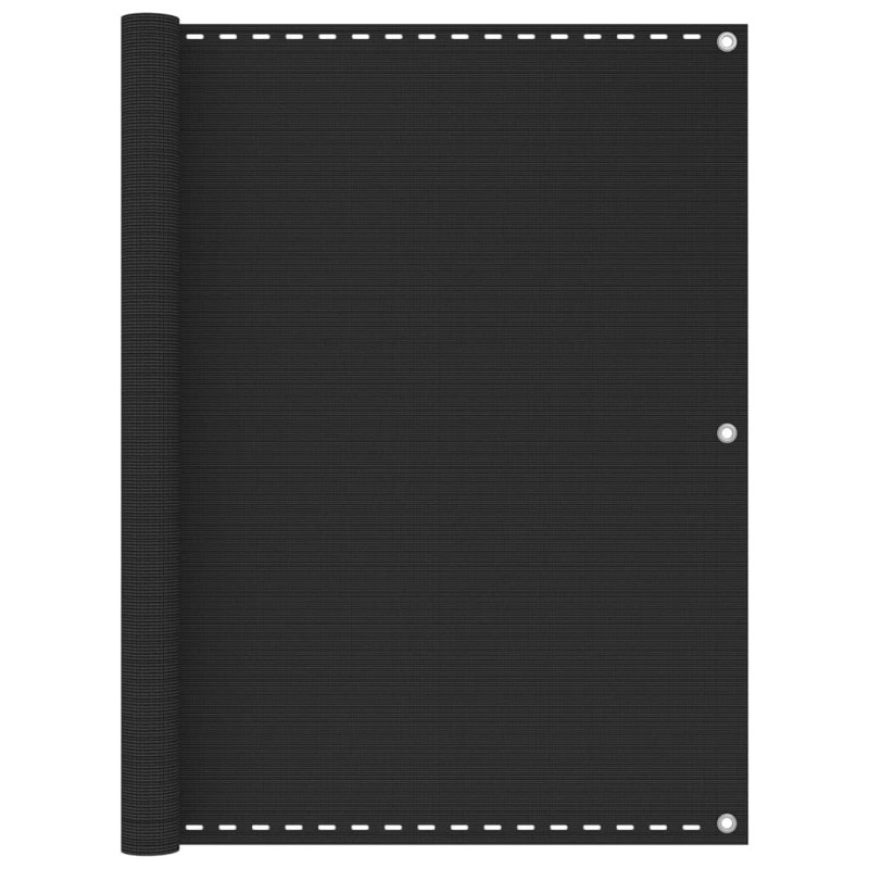 vidaXL Διαχωριστικό Βεράντας Ανθρακί 120 x 600 εκ. από HDPE