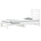 vidaXL Καναπές Κρεβάτι Συρόμενος Λευκός 2x(90x190) εκ. από Μασίφ Πεύκο