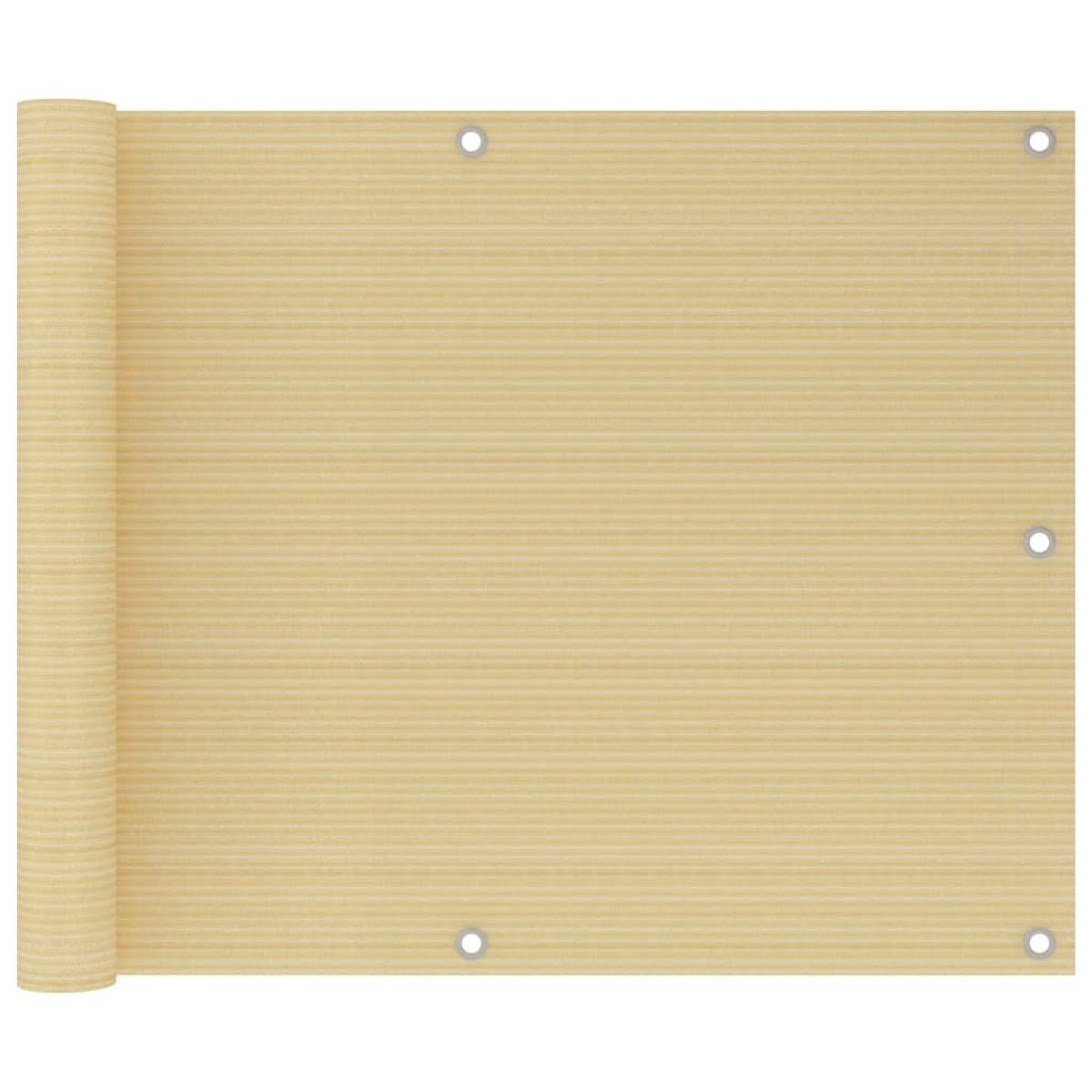 vidaXL Διαχωριστικό Βεράντας Μπεζ 75 x 600 εκ. από HDPE