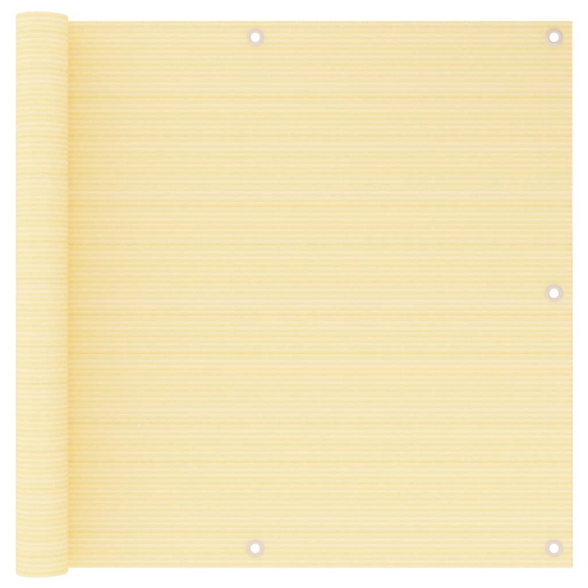 vidaXL Διαχωριστικό Βεράντας Μπεζ 90 x 600 εκ. από HDPE