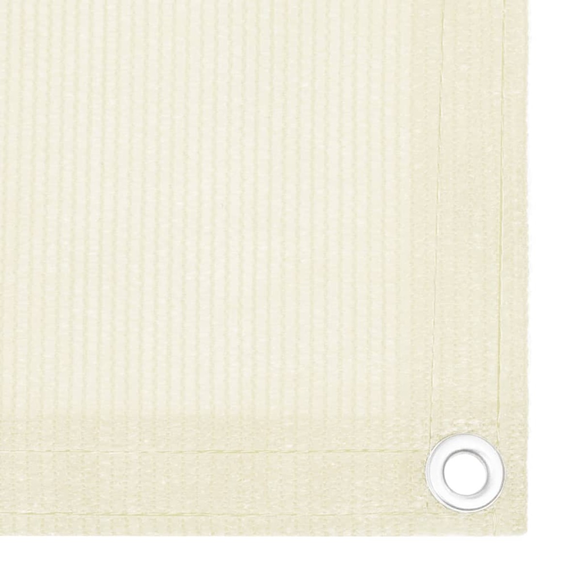 vidaXL Διαχωριστικό Βεράντας Κρεμ 75 x 400 εκ. από HDPE