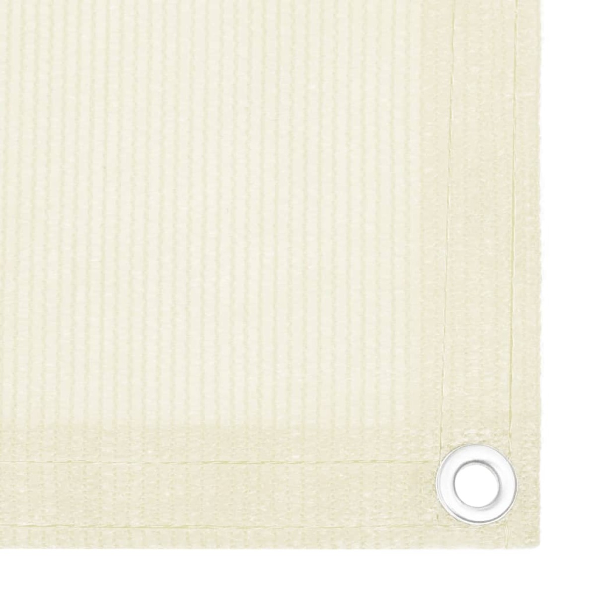 vidaXL Διαχωριστικό Βεράντας Κρεμ 90 x 600 εκ. από HDPE