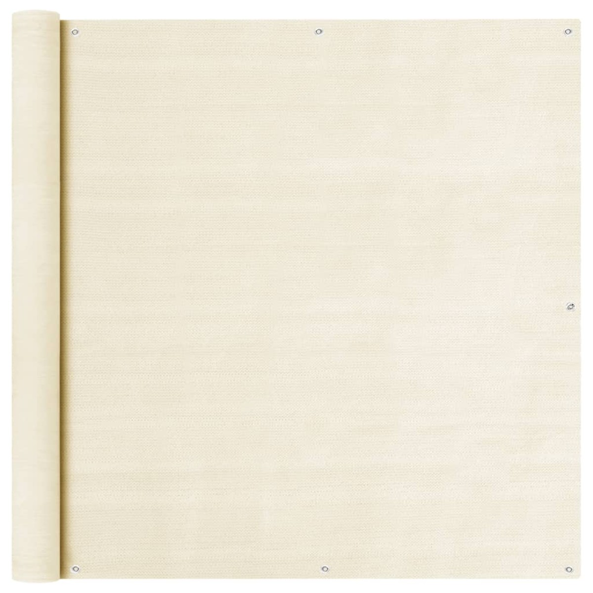 vidaXL Διαχωριστικό Βεράντας Κρεμ 120 x 600 εκ. από HDPE