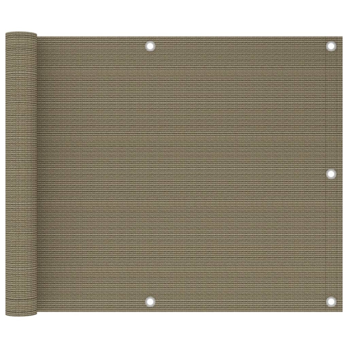 vidaXL Διαχωριστικό Βεράντας Taupe 75 x 300 εκ. από HDPE