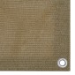 vidaXL Διαχωριστικό Βεράντας Taupe 75 x 600 εκ. από HDPE