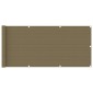vidaXL Διαχωριστικό Βεράντας Taupe 75 x 600 εκ. από HDPE