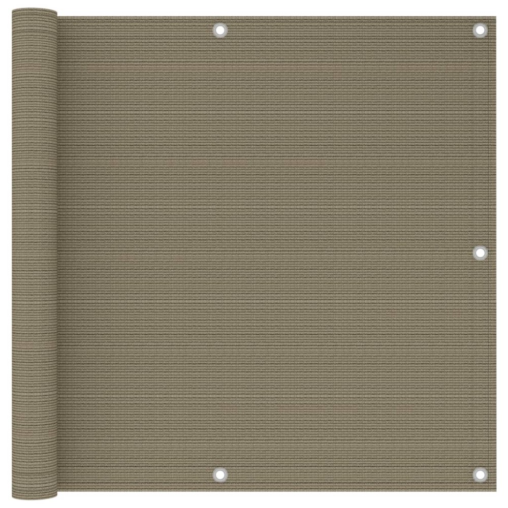 vidaXL Διαχωριστικό Βεράντας Taupe 90 x 300 εκ. από HDPE