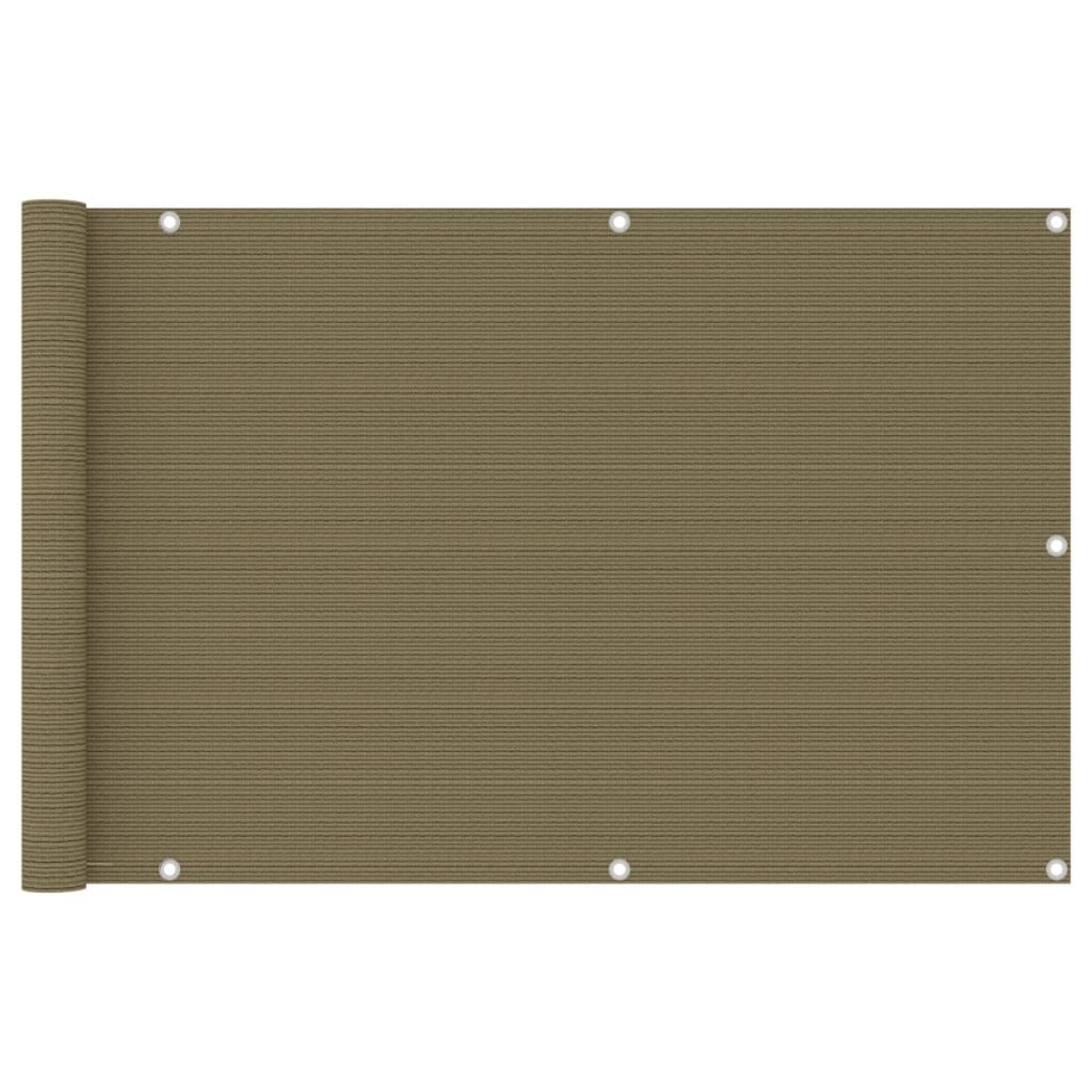 vidaXL Διαχωριστικό Βεράντας Taupe 90 x 400 εκ. από HDPE