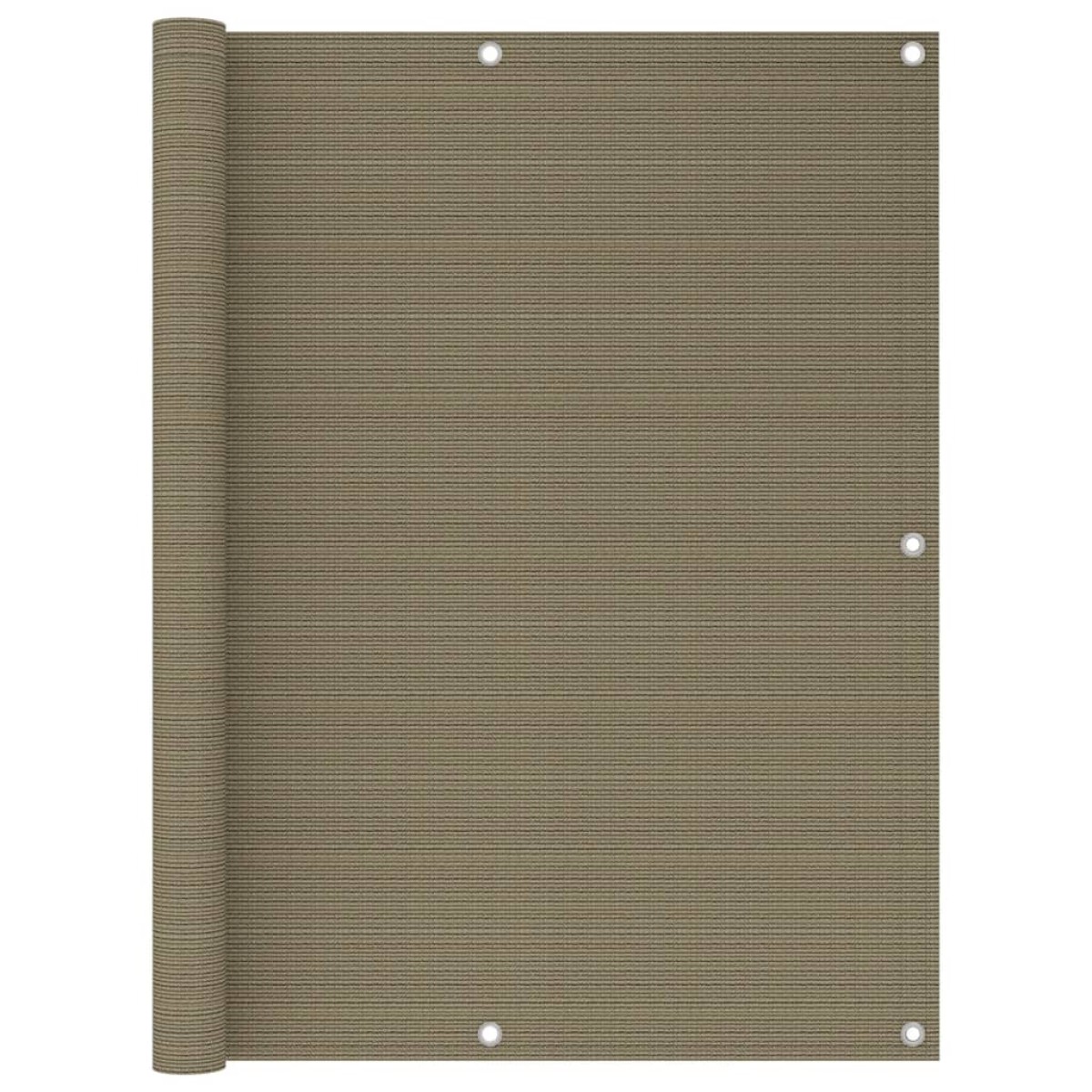 vidaXL Διαχωριστικό Βεράντας Taupe 120 x 600 εκ. από HDPE