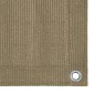 vidaXL Διαχωριστικό Βεράντας Taupe 120 x 600 εκ. από HDPE