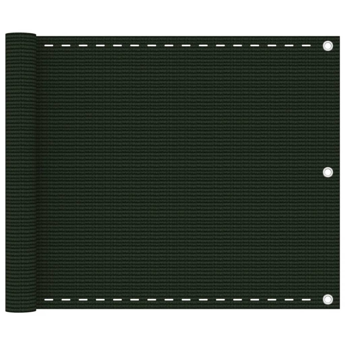 vidaXL Διαχωριστικό Βεράντας Σκούρο Πράσινο 75 x 300 εκ. από HDPE