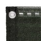 vidaXL Διαχωριστικό Βεράντας Σκούρο Πράσινο 75 x 400 εκ. από HDPE