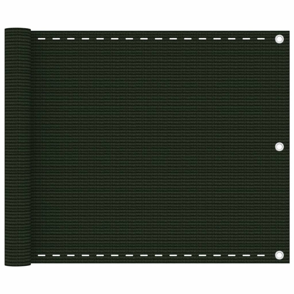 vidaXL Διαχωριστικό Βεράντας Σκούρο Πράσινο 75 x 500 εκ. από HDPE
