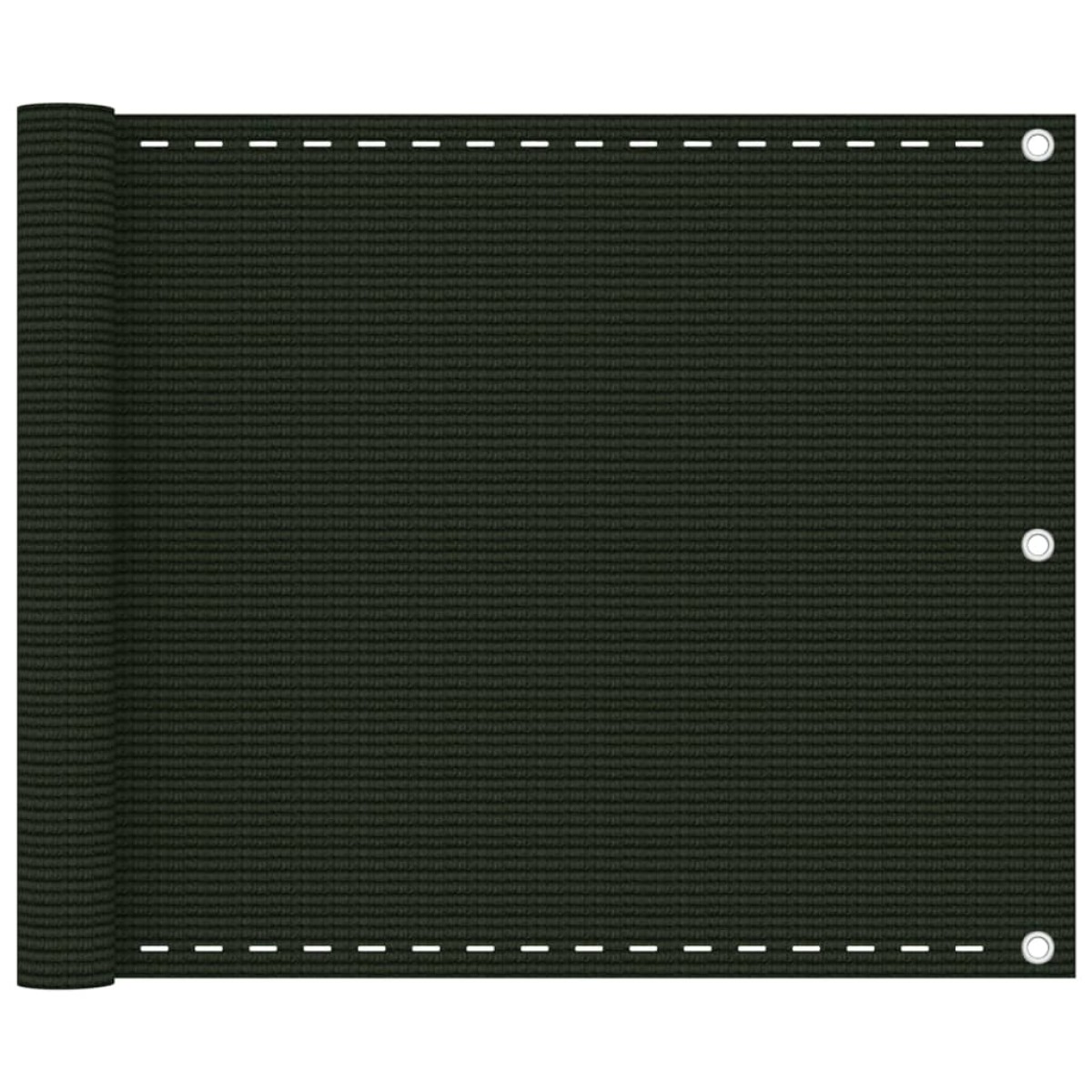 vidaXL Διαχωριστικό Βεράντας Σκούρο Πράσινο 75 x 600 εκ. από HDPE