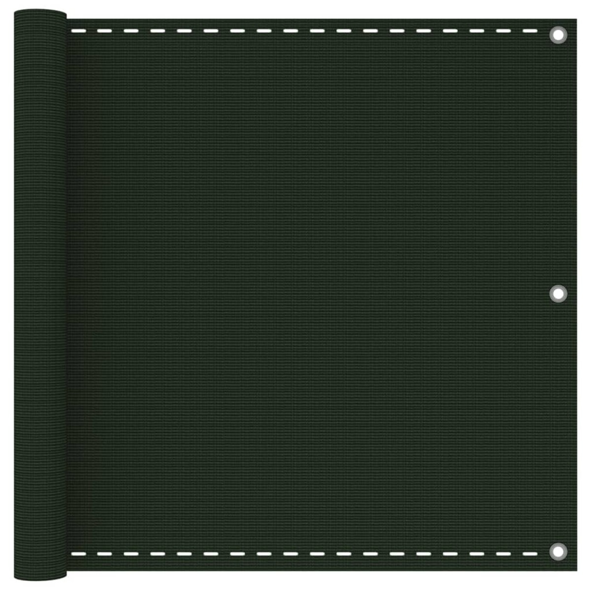vidaXL Διαχωριστικό Βεράντας Σκούρο Πράσινο 90 x 400 εκ. από HDPE