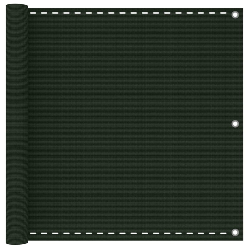 vidaXL Διαχωριστικό Βεράντας Σκούρο Πράσινο 90 x 600 εκ. από HDPE