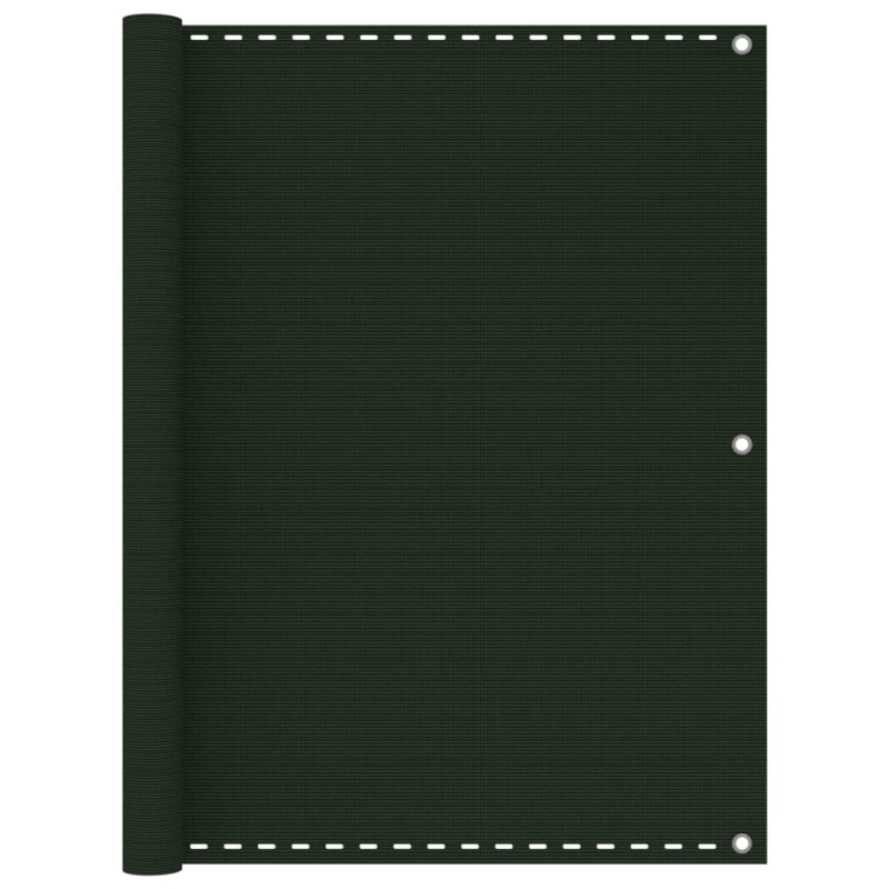 vidaXL Διαχωριστικό Βεράντας Σκούρο Πράσινο 120 x 300 εκ. από HDPE