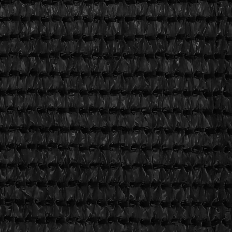 vidaXL Διαχωριστικό Βεράντας Μαύρο 75x600 εκ. από HDPE