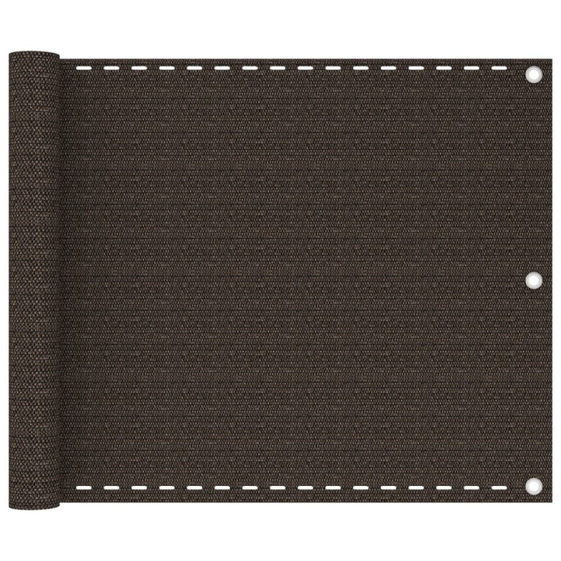 vidaXL Διαχωριστικό Βεράντας Καφέ 75 x 300 εκ. από HDPE