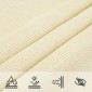 vidaXL Πανί Σκίασης Κρεμ 2 x 3,5 μ. από HDPE 160 γρ./μ²