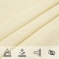vidaXL Πανί Σκίασης Κρεμ 4,5 x 4,5 x 4,5 μ. από HDPE 160 γρ./μ²