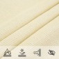 vidaXL Πανί Σκίασης Κρεμ 3/4 x 2 μ. από HDPE 160 γρ./μ²