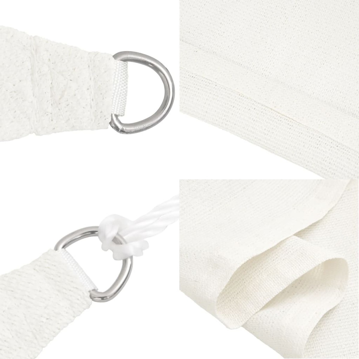 vidaXL Πανί Σκίασης Λευκό 4/5 x 3 μ. από HDPE 160 γρ./μ²