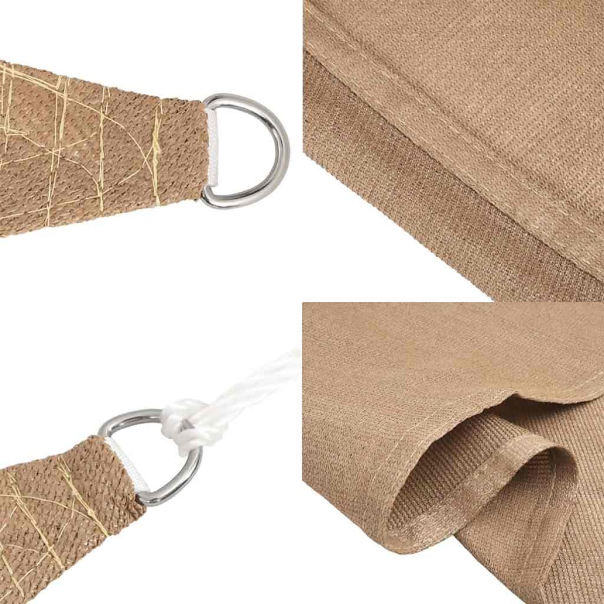 vidaXL Πανί Σκίασης Taupe 4,5 x 4,5 μ. από HDPE 160 γρ./μ²