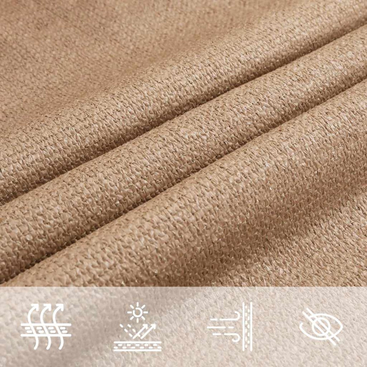 vidaXL Πανί Σκίασης Taupe 2,5 x 4,5 μ. από HDPE 160 γρ./μ²