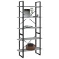 vidaXL Βιβλιοθήκη με 5 Ράφια Γκρι Sonoma 80x30x175 εκ. Επεξεργ. Ξύλο