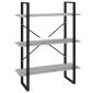 vidaXL Βιβλιοθήκη με 5 Ράφια Γκρι Sonoma 80x30x175 εκ. Επεξεργ. Ξύλο