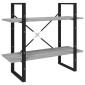 vidaXL Βιβλιοθήκη με 5 Ράφια Γκρι Sonoma 80x30x175 εκ. Επεξεργ. Ξύλο