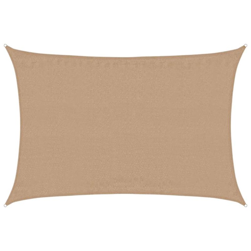 vidaXL Πανί Σκίασης Taupe 3,5 x 5 μ. από HDPE 160 γρ./μ²