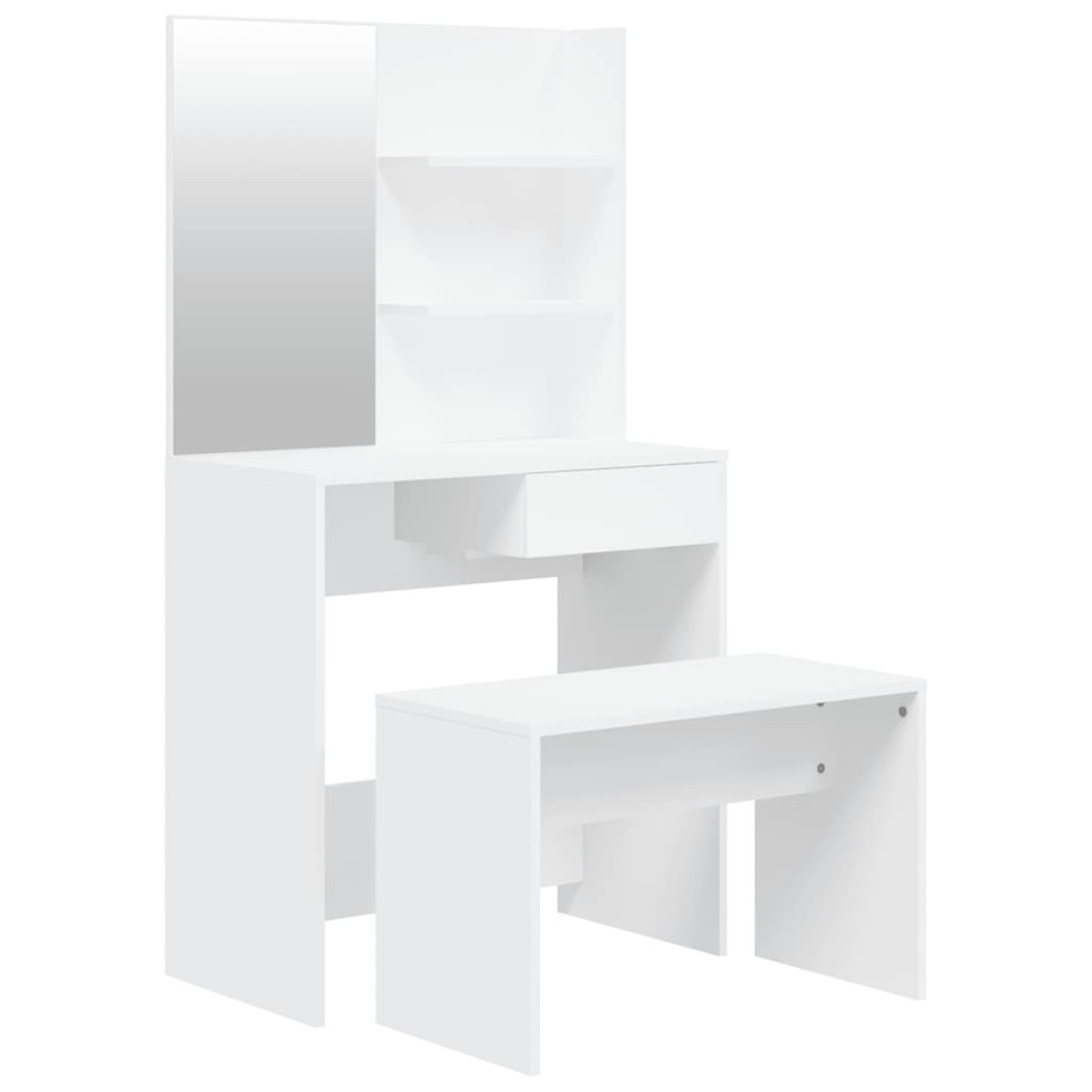 vidaXL Μπουντουάρ Σετ Σετ Λευκό 74,5 x 40 x 141 εκ.