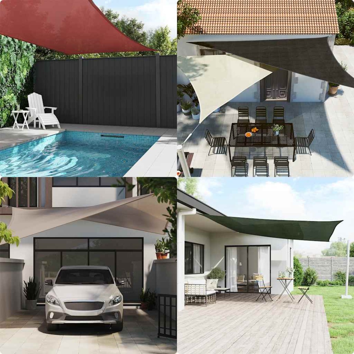 vidaXL Πανί Σκίασης Taupe 6 x 7 μ. από HDPE 160 γρ/μ²
