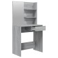 vidaXL Μπουντουάρ Σετ Γκρι Sonoma 74,5 x 40 x 141 εκ.