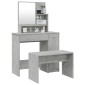 vidaXL Μπουντουάρ Σετ Γκρι Σκυροδέματος 86,5x35x136 εκ.