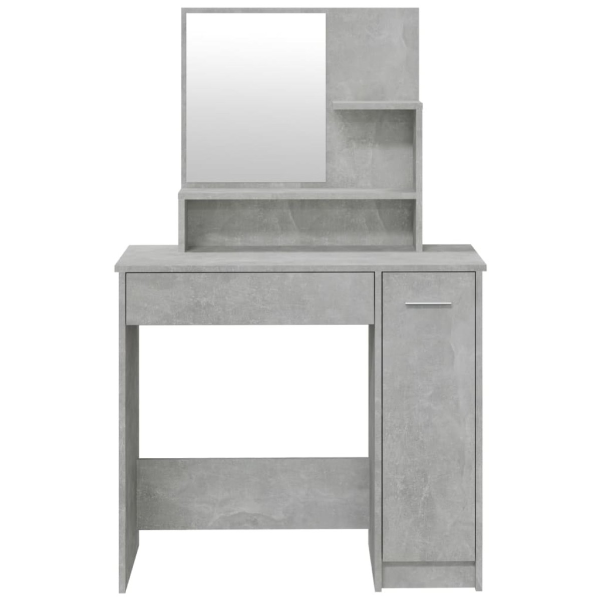 vidaXL Μπουντουάρ Σετ Γκρι Σκυροδέματος 86,5x35x136 εκ.