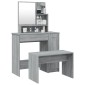 vidaXL Μπουντουάρ Σετ Γκρι Sonoma 86,5x35x136 εκ.