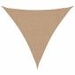 vidaXL Πανί Σκίασης Taupe 3 x 3 x 3 μ. από HDPE 160 γρ/μ²