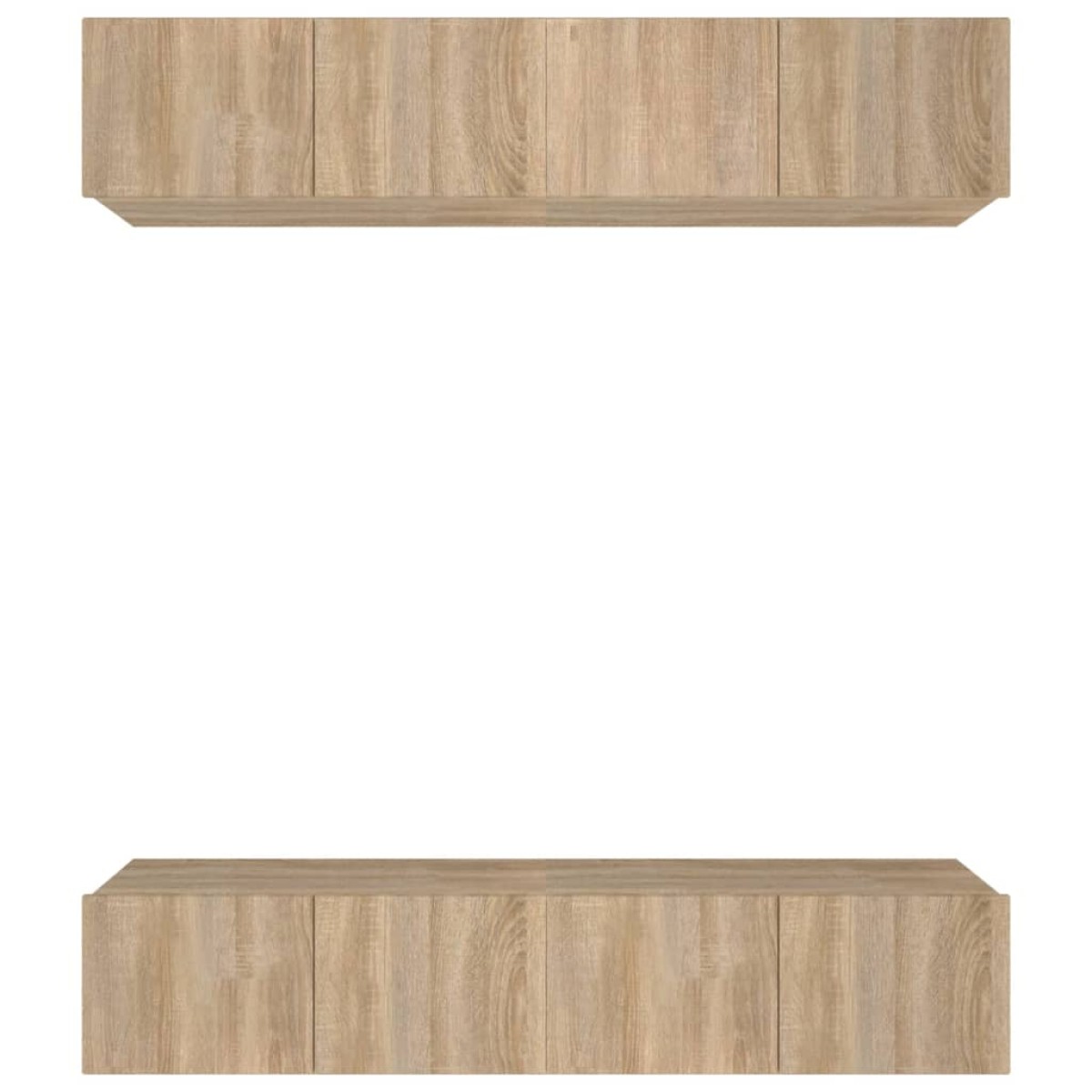 vidaXL Έπιπλα Τηλεόρασης 4 τεμ. Sonoma Δρυς 80x30x30 εκ. Επεξ. Ξύλο