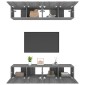 vidaXL Έπιπλα Τηλεόρασης 4 τεμ. Γκρι Sonoma 80x30x30 εκ. Επεξ. Ξύλο