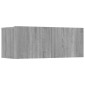 vidaXL Έπιπλα Τηλεόρασης 4 τεμ. Γκρι Sonoma 80x30x30 εκ. Επεξ. Ξύλο
